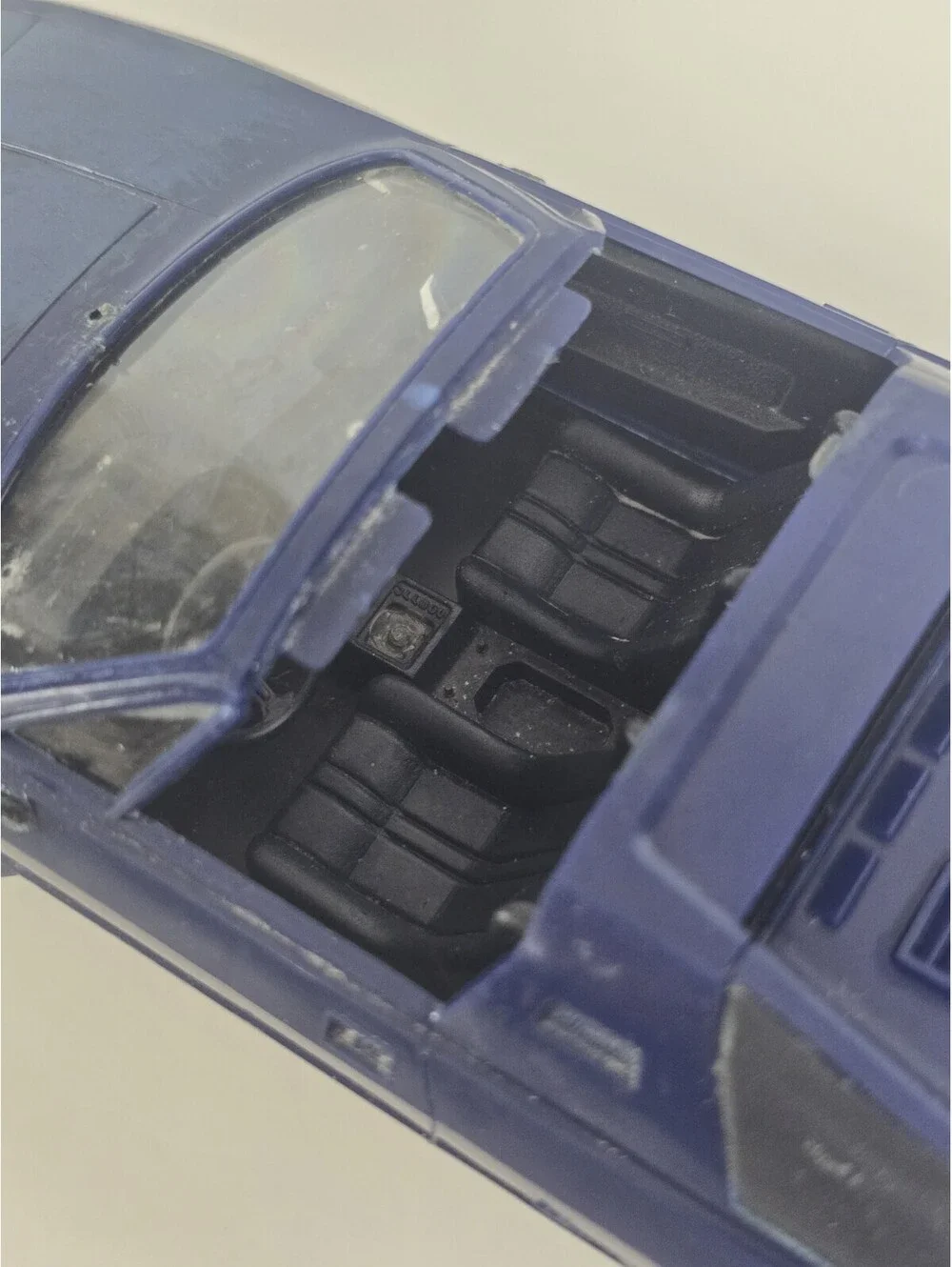 1976 LAMBORGHINI SILHOUETTE BUILT 1/24 Dark Blue Pre-assembled
